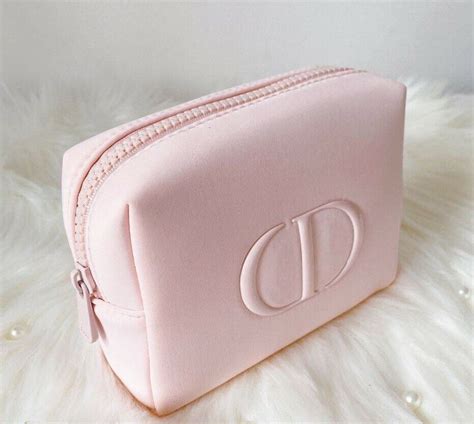 pink dior make up bag|dior pink makeup pouch.